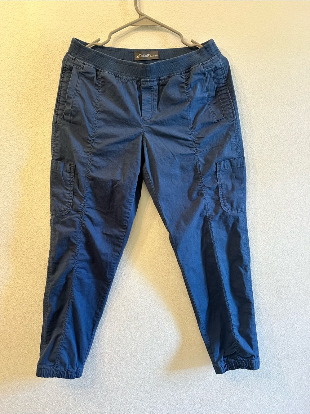 Eddie Bauer cargo pants with elastic waistband